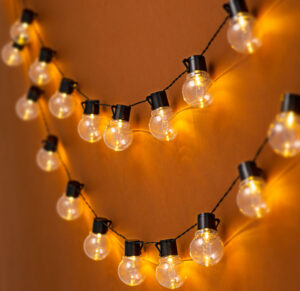 Productfoto lampjes wanddecoratie sfeer licht kamer