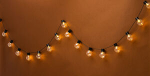 Productfoto lampjes wanddecoratie sfeer licht kamer