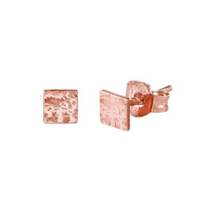 Productfoto oorbellen brons rosé goud klein accessoire