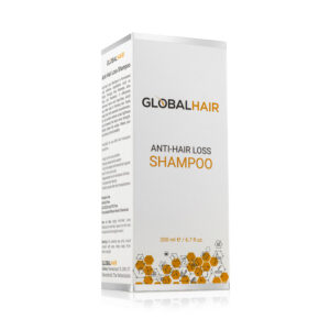 Productfoto anti haar los shampoo verpakking haarverzorgingsproducten